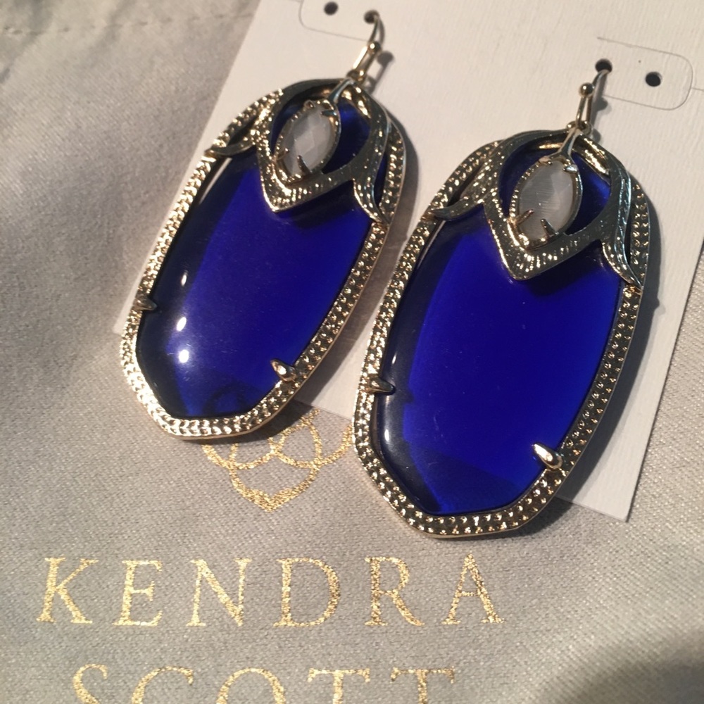 Kendra Scott Darby Earrings in Cobalt Blue